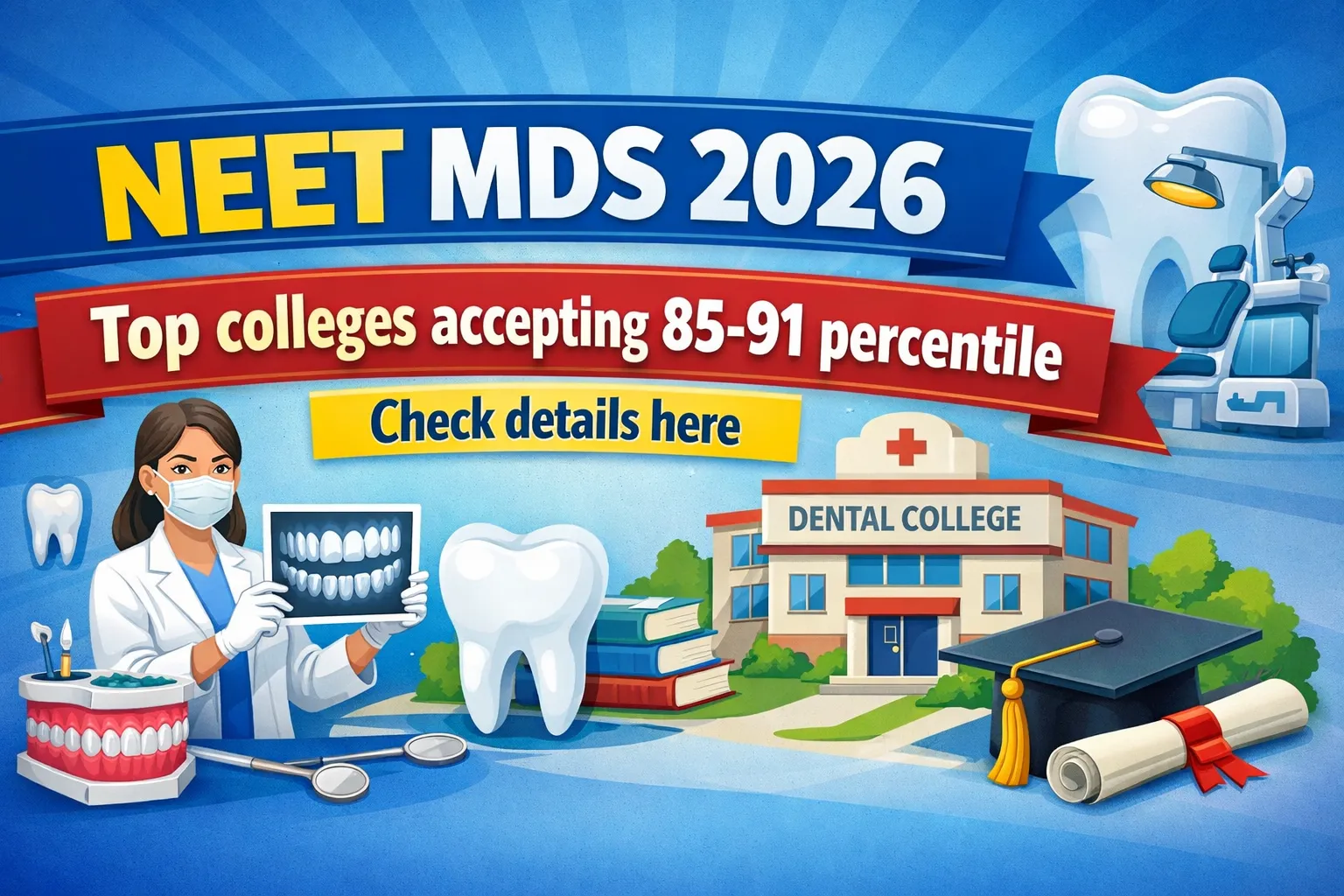NEET MDS 2026: Understanding 85–91 Percentile & Admission Chances